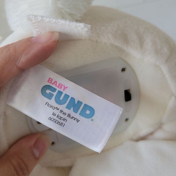 Gund Baby Flora the Bunny 12" Animated Peek-A-Boo Singing Plush Toy Tested Works - Picture 8 of 13